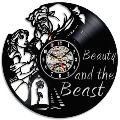 Beauty and The Beast Vinyl Wall Clock Wall Clock Wall decor 